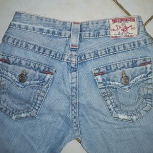 TRUE RELIGION JOEY FLARED JEANS 26X31 DENIM USA